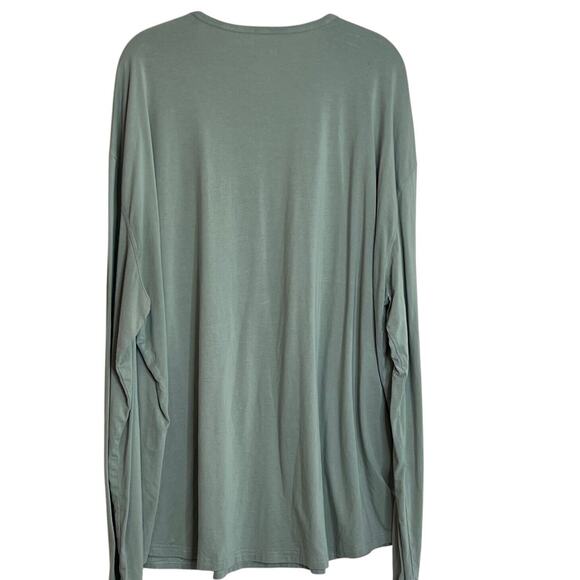Netdraw Womens Ultra Soft Bamboo Viscose Tee Size 3XL Deep Sage Long Sleeve - Picture 3 of 4